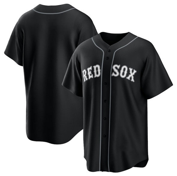 Boston Red Sox Blank Black RONA Lights Out Limited Stitched Jersey