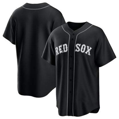 Boston Red Sox Blank Black RONA Lights Out Limited Stitched Jersey