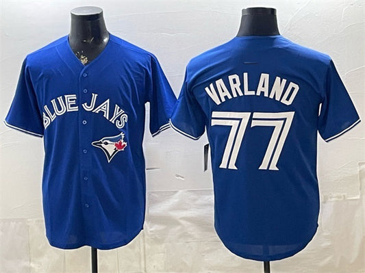 Toronto Blue Jays #77 Louis Varland Royal RONA 2025 Limited Stitched Jersey