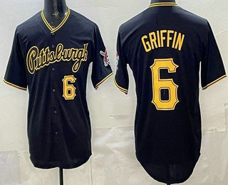 Pittsburgh Pirates #6 Konnor Griffin Black RONA Alternate Limited Jersey
