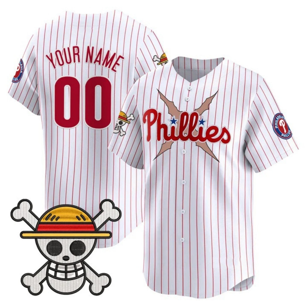 Custom Philadelphia Phillies x One Piece White RONA Vapor Premier Limited Jersey - Stitched