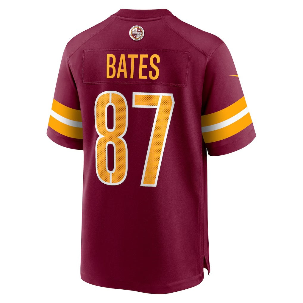 W.Commanders #87 John Bates Burgundy RONA Game Jersey