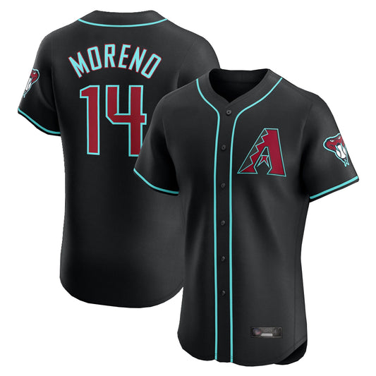 Arizona Diamondbacks #14 Gabriel Moreno Player Black RONA Limited Elite Home Game Stitched Jerseys