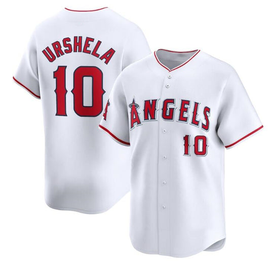 Los Angeles Angels #10 Gio Urshela White RONA Home Limited Stitched Jersey