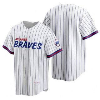 Atlanta Braves Blank 2021 White RONA City Connect Stitched Jersey