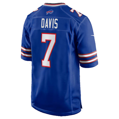 B.Bills #7 Ray Davis Royal RONA Team Game Jersey