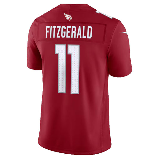 A.Cardinals #11 Larry Fitzgerald Cardinal Vapor F.U.S.E. Retired Limited Stitched Football Jerseys