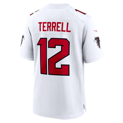 A.Falcons #12 Avieon Terrell White Game Football jersey RONA