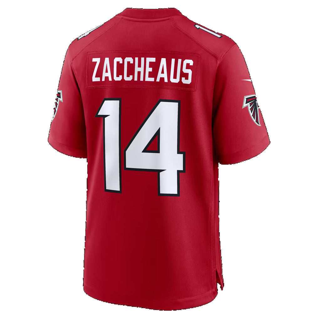 A.Falcons #14 Olamide Zaccheaus Red Team Game Football jersey RONA