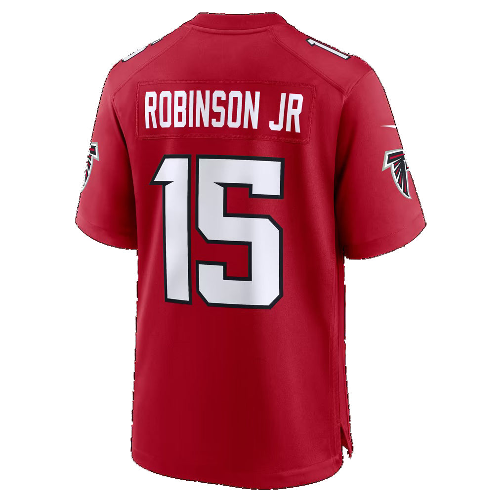 A.Falcons #15 Brian Robinson Jr. Red Team Game Football jersey RONA