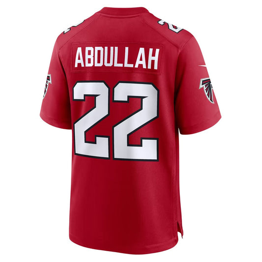 A.Falcons #22 Yasir Abdullah Red Team Game Football jersey RONA