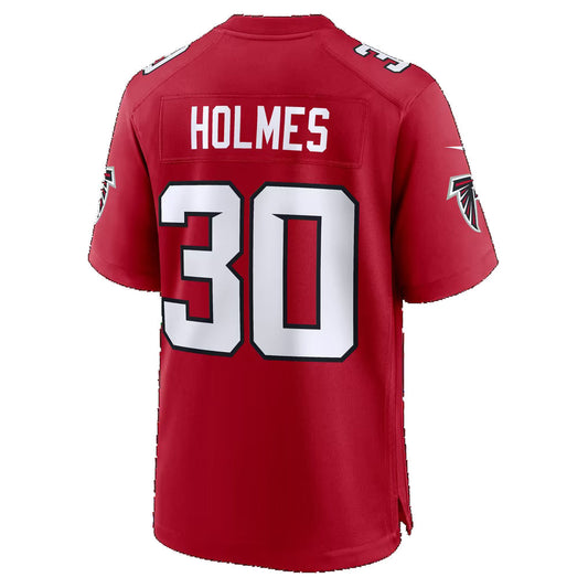 A.Falcons #30 Darnay Holmes Red Team Game Football jersey RONA