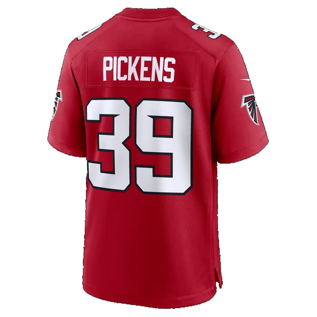 A.Falcons #39 Zacch Pickens Red Team Game Football jersey RONA