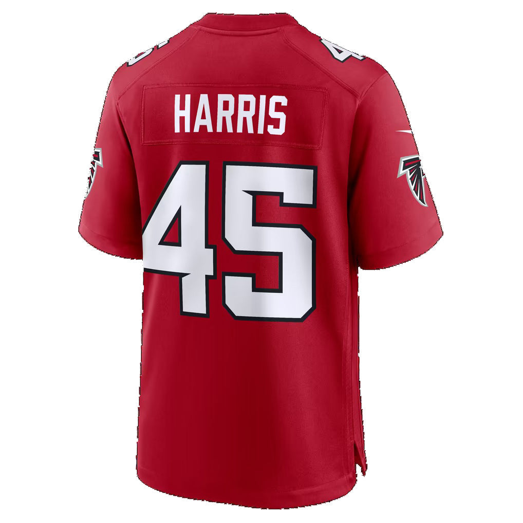 A.Falcons #45 Christian Harris Red Team Game Football jersey RONA
