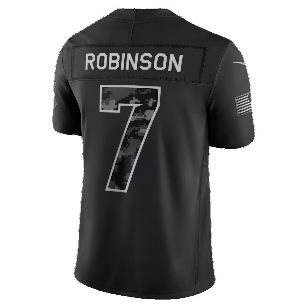 A.Falcons #7 Bijan Robinson Black 2026 Salute to Service Stitched Limited Football jersey RONA
