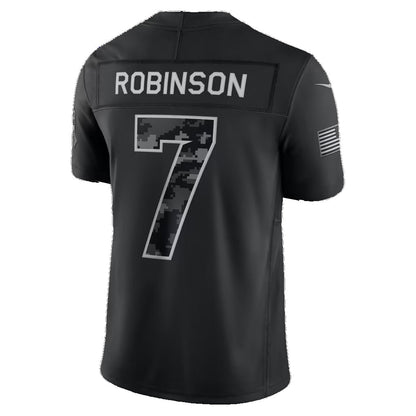 A.Falcons #7 Bijan Robinson Black 2026 Salute to Service Stitched Limited Football jersey RONA