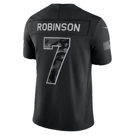 A.Falcons #7 Bijan Robinson Black 2026 Salute to Service Stitched Limited Football jersey RONA