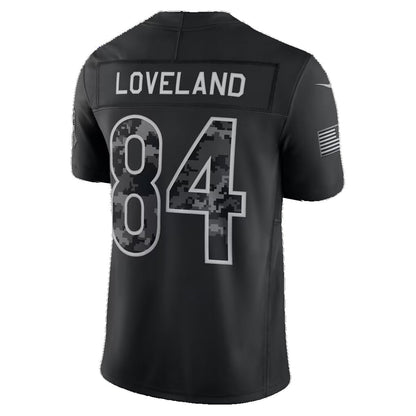 C.Bears #84 Colston Loveland Black 2026 Salute to Service Stitched Limited Football jersey RONA