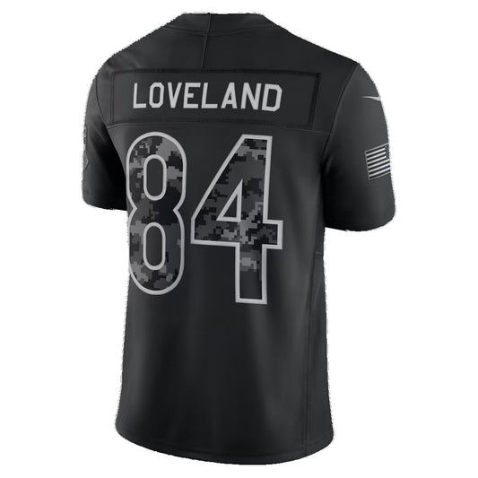 C.Bears #84 Colston Loveland Black 2026 Salute to Service Stitched Limited Football jersey RONA