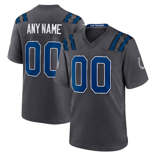 Custom IN.Colts Anthracite 2026 Rivalries Collection Game Jersey RONA