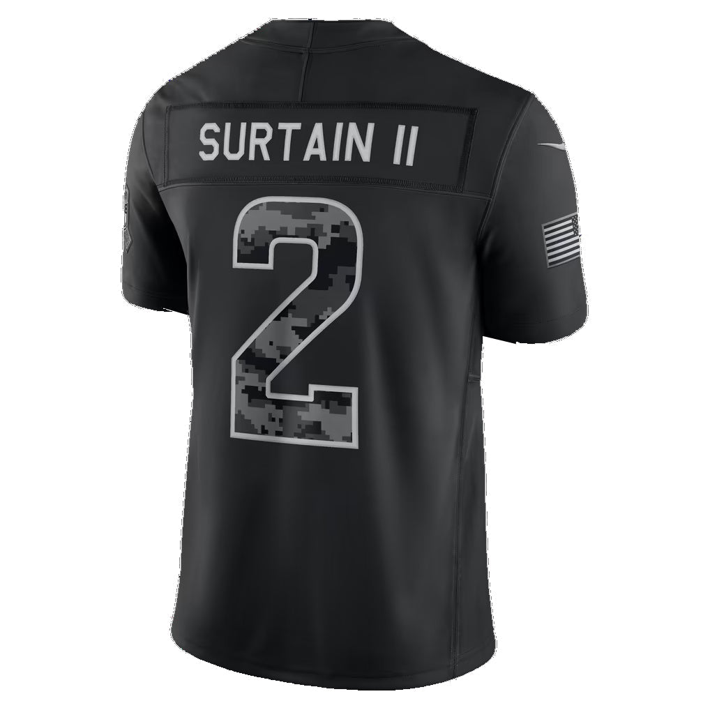 D.Broncos #2 Patrick Surtain II Black 2026 Salute to Service Stitched Limited Football jersey RONA