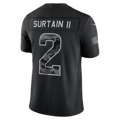 D.Broncos #2 Patrick Surtain II Black 2026 Salute to Service Stitched Limited Football jersey RONA