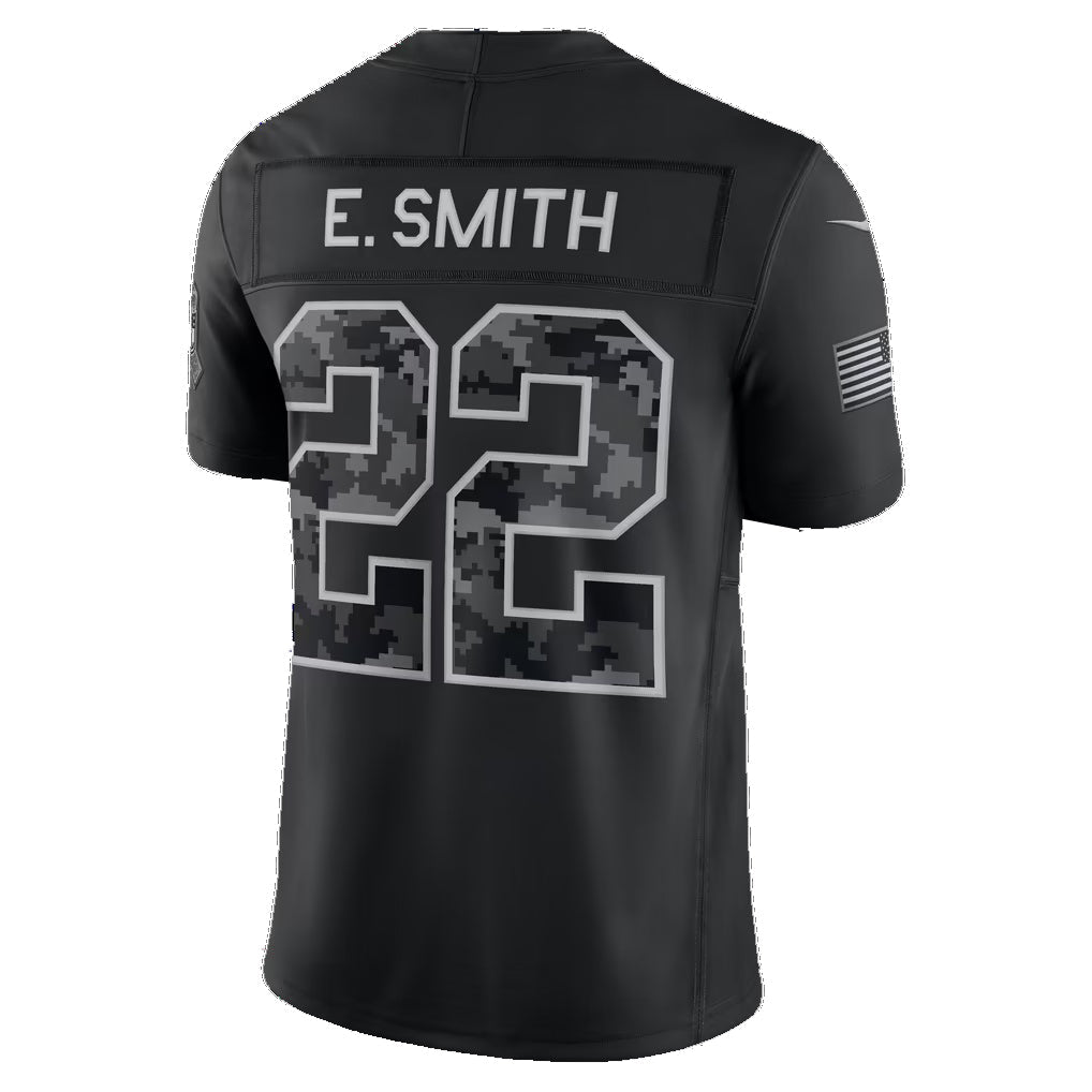 D.Cowboys #22 Emmitt Smith Black 2026 Salute to Service Retired Player Stitched Limited Football jersey RONA