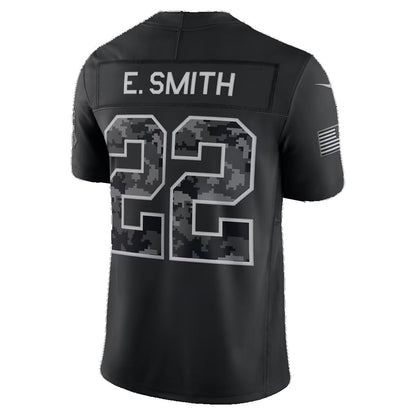 D.Cowboys #22 Emmitt Smith Black 2026 Salute to Service Retired Player Stitched Limited Football jersey RONA