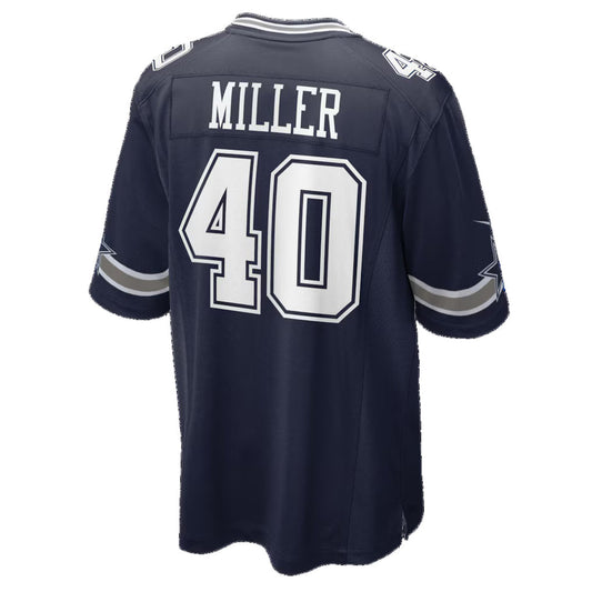 D.Cowboys #40 Von Miller Navy Game Jersey RONA