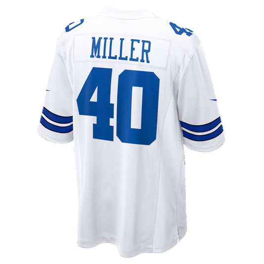 D.Cowboys #40 Von Miller White Game Jersey RONA