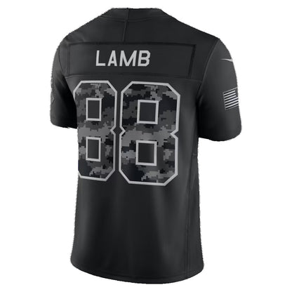 D.Cowboys #88 CeeDee Lamb Black 2026 Salute to Service Stitched Limited Football jersey RONA