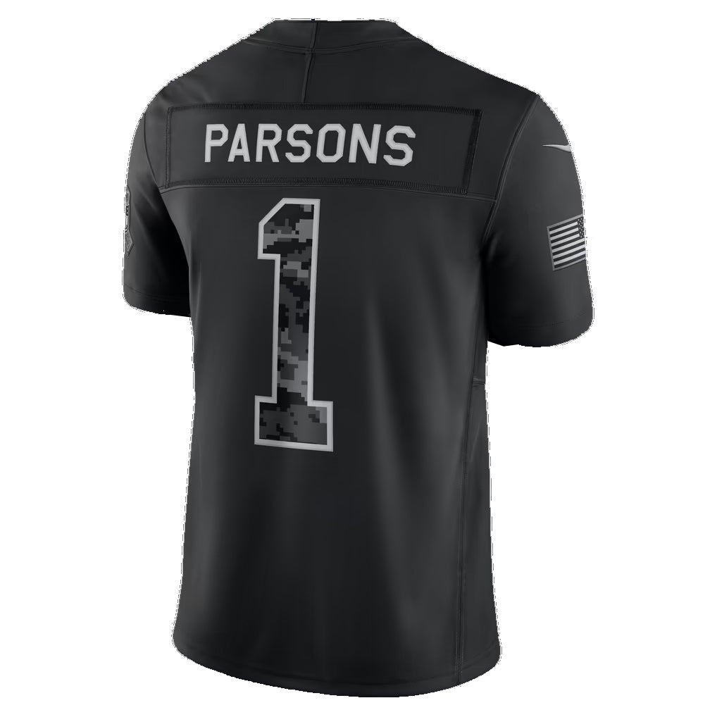 GB.Packers #1 Micah Parsons Black 2026 Salute to Service Stitched Limited Football jersey RONA