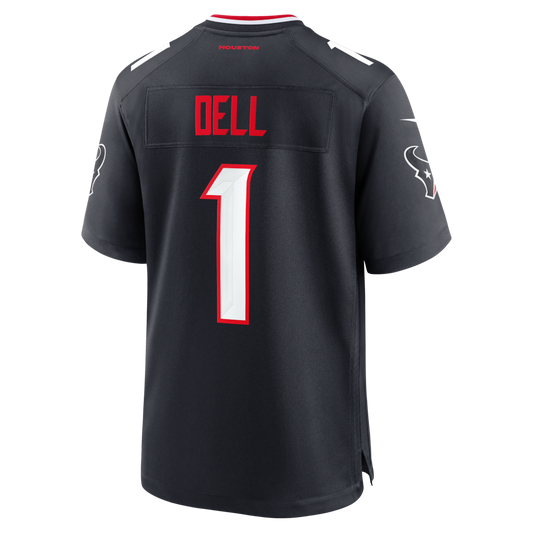 H.Texans #1 Tank Dell Navy Team Game Stitched Football Jerseys