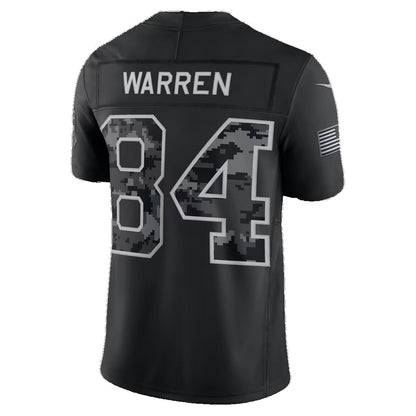 IN.Colts #84 Tyler Warren Black 2026 Salute to Service Stitched Limited Football jersey RONA