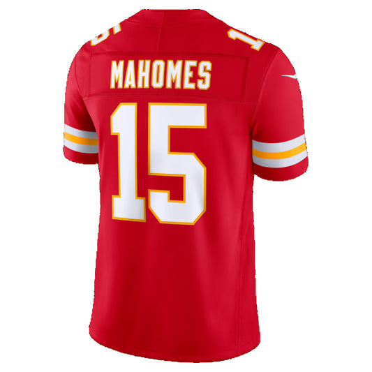 KC.Chiefs #15 Patrick Mahomes Red Team Vapor F.U.S.E. Limited Stitched Football Jerseys