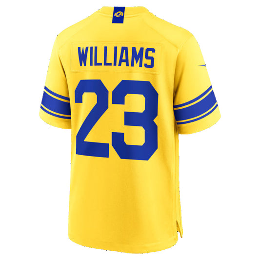 LA.Rams #23 Kyren Williams Classic Sol Game Stitched Football Jerseys