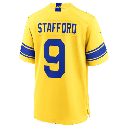 LA.Rams #9 Matthew Stafford Classic Sol Game Stitched Football Jerseys