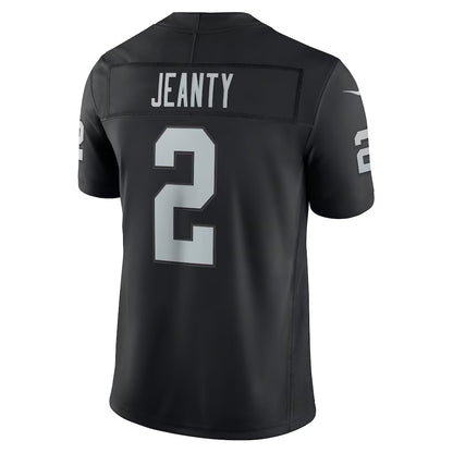 LV.Raiders #2 Ashton Jeanty Black Team Vapor F.U.S.E.Limited Stitched Football Jerseys