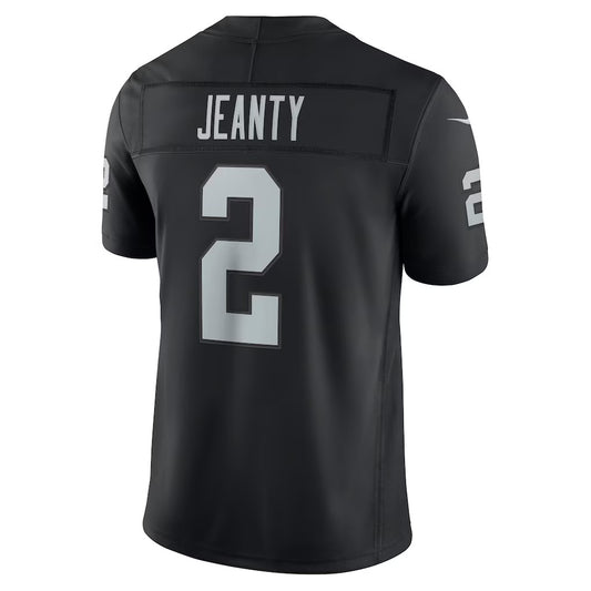 LV.Raiders #2 Ashton Jeanty Black Team Vapor F.U.S.E.Limited Stitched Football Jerseys