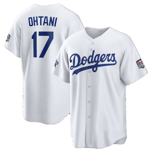 Los Angeles Dodgers #17 Shohei Ohtani 2026 All-Star Game White Replica Stitched Baseball Jerseys