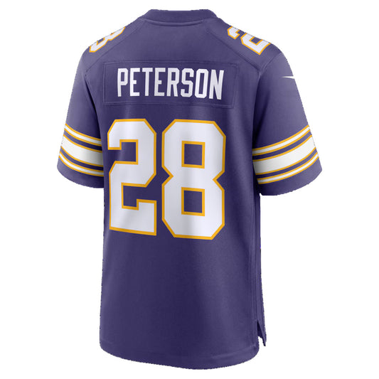 MN.Vikings #28 Adrian Peterson Purple Alternate 2 Classic Retired Game Stitched Football Jerseys