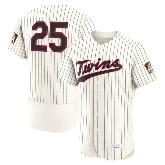 Minnesota Twins #25 Byron Buxton Cream 2026 Field of Dreams Authentic Stitched Baseball Jerseys