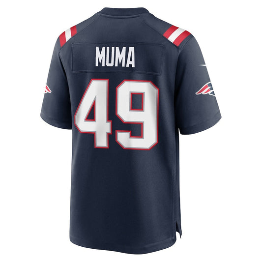 NE.Patriots #49 Chad Muma Navy Team Game Jersey RONA