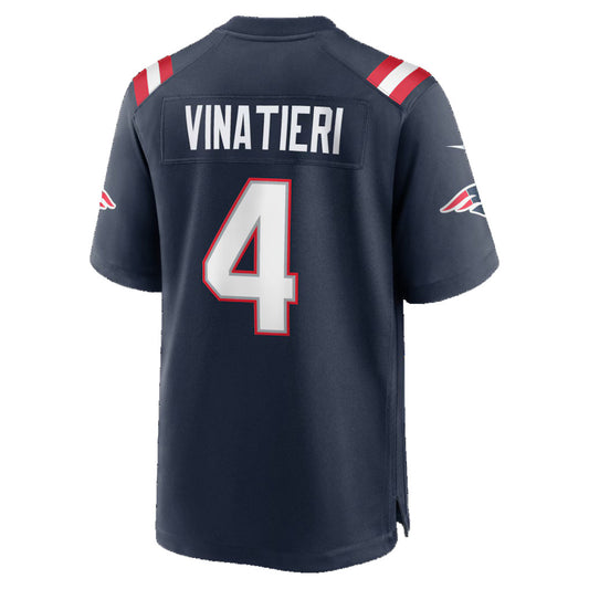 NE.Patriots #4 Adam Vinatieri Navy Team Retired Game Stitched Football Jerseys