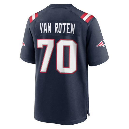 NE.Patriots #70 Greg Van Roten Navy Team Game Jersey RONA