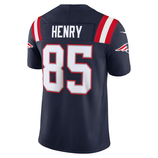 NE.Patriots #85 Hunter Henry Navy Team Vapor F.U.S.E. Limited Stitched Football Jerseys