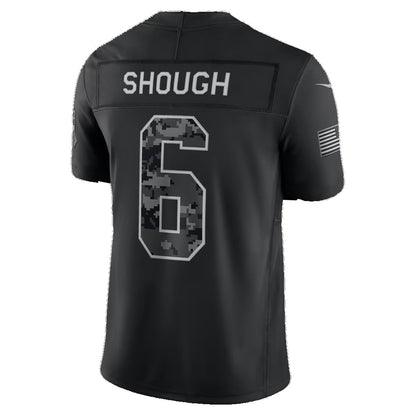NO.Saints #6 Tyler Shough Black 2026 Salute to Service Stitched Limited Football jersey RONA