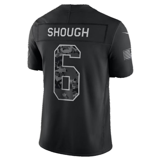 NO.Saints #6 Tyler Shough Black 2026 Salute to Service Stitched Limited Football jersey RONA
