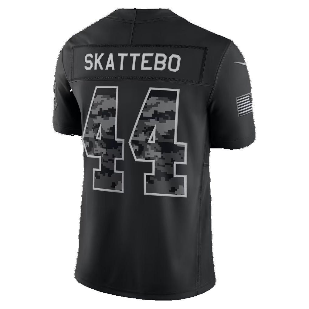 NY.Giants #44 Cam Skattebo Black 2026 Salute to Service Stitched Limited Football jersey RONA