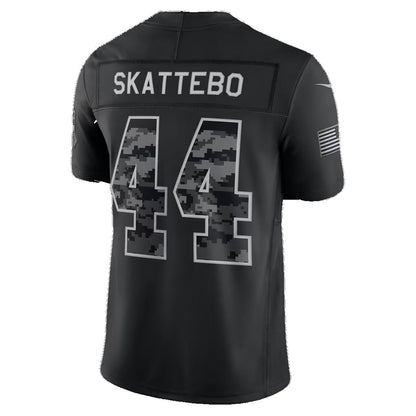 NY.Giants #44 Cam Skattebo Black 2026 Salute to Service Stitched Limited Football jersey RONA